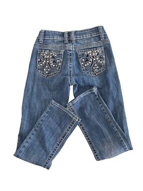 Miss Me | Denim Womens Size 26 Low Rise Jeans Straight Leg Blue